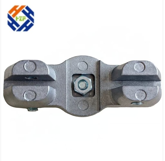 Bidirektional verstellbare Gelenkrohrschelle aus Aluminium